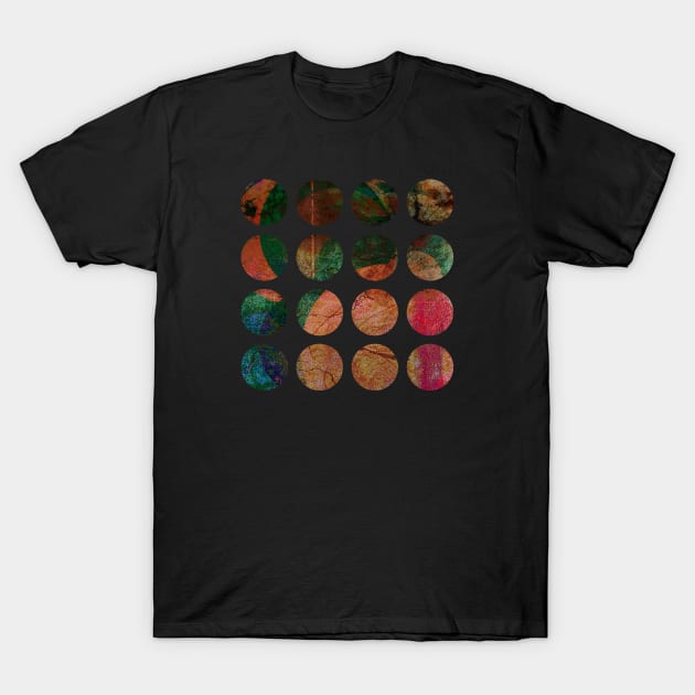 Starlight (16 circles geometric grid) T-Shirt by The Glass Pixel